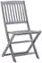 vidaXL Klappbare Gartenstühle 8er-Set mit Kissen, Akazien-Massivholz (3078312)