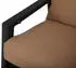 Brafab Slide Positionsstuhl Aluminium schwarz, Cinnamon, verstellbare Rückenlehne