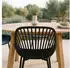 Idimex Verde Gartenstuhl 4er Set, schwarz, ergonomische Sitzschale (12145)