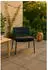 Gardenson Loungesessel Schwarz Metall Textil Schaumstoff rund 55x73x59 cm