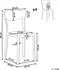Beliani Grau Kunststoff 4-Sitzer 42x80x40 cm