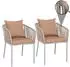 MCW 2er-Set -N41 Armlehne grau Kissen taupe