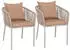 MCW 2er-Set -N41 Armlehne grau Kissen taupe