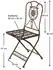 DanDiBo Metall Tecla 17921 Metallstuhl Braun Antik