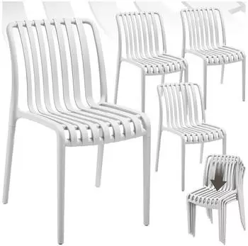 TecTake Alcudia creme 4er Set 58x47x80.50 cm