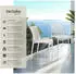 TecTake Alcudia creme 4er Set 58x47x80.50 cm