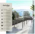 TecTake Set Balkon Möbel anthrazit 6er Set