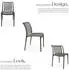 TecTake Set Balkon Möbel anthrazit 6er Set