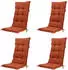 Gardenson Set Anthrazit Terracotta Kunststoff Textil 44x111x50 cm
