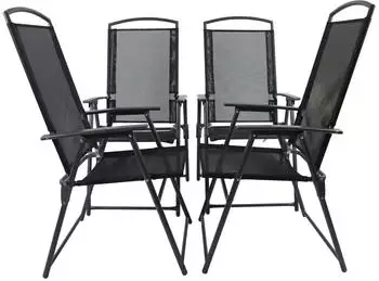 Gardenson 4er Set Stuhl-Ma&szlig;e ca. H. 105xB. 61xT. 56 cm