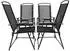 Gardenson 4er Set Stuhl-Maße ca. H. 105xB. 61xT. 56 cm