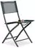 Relaxdays Klappstuhl Balkon Metall Kunststoff HxBxT: 87x46x48 cm grau