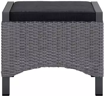 Ambia Garden Hocker PORTLAND SMOKE ALU B/H/T ca. 57,50x46x47