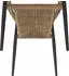 Ambia Garden Stapelsessel Anthrazit Natur Metall Kunststoff konisch 55x78x59.5 cm