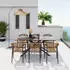 Ambia Garden Stapelsessel Anthrazit Natur Metall Kunststoff konisch 55x78x59.5 cm