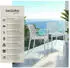 TecTake Alcudia stackable garden chair x6 cream