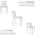 TecTake Alcudia stackable garden chair x2 cream
