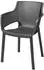 Keter Elisa stackable garden armchair x6 graphite grey