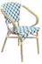 Oviala Bistro garden armchair aluminium and rattan blue