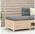 vidaXL Gartenhocker mit Kissen Massivholz Kiefer 844926