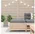 vidaXL Gartenhocker mit Kissen Massivholz Kiefer 844926