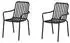 ebuy24 Peking Gartenstuhl Stapelbar Schwarz