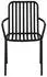 ebuy24 Peking Gartenstuhl Stapelbar Schwarz
