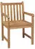 vidaXL Gartenstühle 4 Stk mit Taupe Kissen Massivholz Teak 3073012