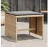 vidaXL Gartenhocker Kissen 4Stk. Beigemischung 41x41x36 cm Poly Rattan