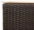 vidaXL Garten-Barhocker mit Kissen 2 Stk. Braun Poly Rattan