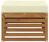 vidaXL Outdoor-Fußhocker Massivholz Akazie Natur 900485