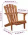 vidaXL Adirondack-Gartenstuhl Akazienholz Massiv