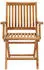 vidaXL Gartenstühle 2 Stk mit Grünen Kissen Teak Massivholz 3062411