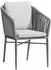 Acamp Set 6x Armsessel Manhattan Anthrazit