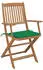 vidaXL Klappbare Gartenstühle 8 Stk mit Kissen Massivholz Akazie 3074972
