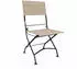 Deluke Gartenstuhl 2er Set LEO Polyester Schwarz Klappstuhl Wetterfest Gartenstühle Outdoor Balkonstühle