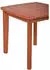 Deluke Outdoor-Schaukelstuhl MAINZ mit Beistelltisch Hellbraun Eukalyptus Gartenstuhl Relaxsessel Garten Balkon Outdoor