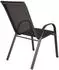 Deluke Gartenstuhl 2er Set ILSE Kunststoff Schwarz Stapelstuhl Wetterfest Gartenstühle Outdoor Essstühle