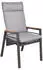 Deluke Gartenstuhl 2er Set LUCIA Verstellbar Teak Schwarz Hochlehner Wetterfest Gartenstühle Outdoor Essstühle