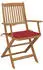 vidaXL Klappbare Gartenstühle 8er-Set mit Kissen, Akazienholz (3074973)