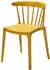 Best Windson Stuhl ohne Armlehne, gelb, 4er-Set (50904)