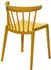 Best Windson Stuhl ohne Armlehne, gelb, 4er-Set (50904)