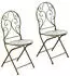 HTI-Living Lani Antik Klappstuhl Metall, 2er-Set