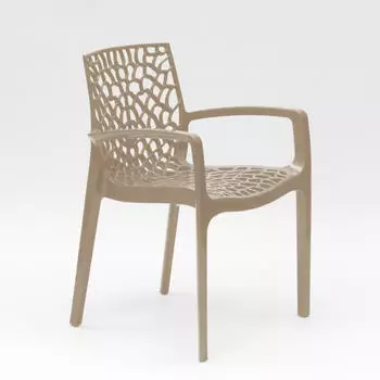 Grand Soleil Gruvyer Arm Stapelbarer Gartenstuhl Polypropylen (Grandsoleil_S6626J)