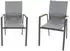bellavista Home & Garden Newport Stapelstuhl Aluminium 2er-Set