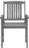 vidaXL Gartenstühle mit Kissen 2er-Set Grau Akazien-Massivholz (3061231)
