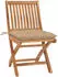 vidaXL Klappbare Gartenstühle mit Kissen 8 Stk. Teak Massivholz (3072879)
