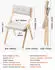 VEVOR Klappstuhl mit Kissen & Holzrahmen, Beige, 2er-Set (ZD-2501)
