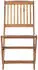 vidaXL Klappbare Gartenstühle 8er-Set mit Kissen Akazien-Massivholz (3075039)