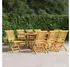 vidaXL Gartenstühle klappbar 47x63x90cm Teak Massivholz 8er-Set (3155048)